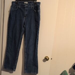 Riders by Lee Women's Dark Blue Straight-Leg Jeans Sixe 12 Petite